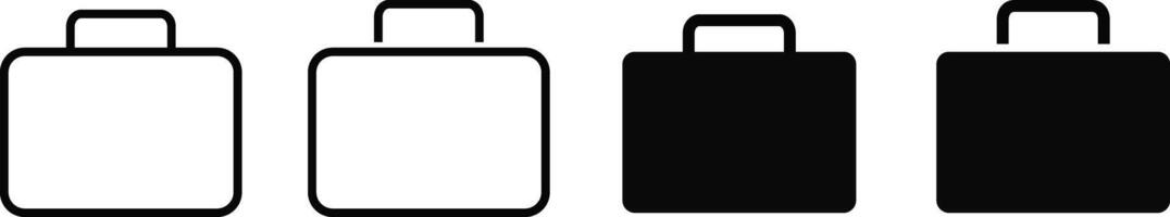 Briefcase icon. Business briefcase sign. Business bag, portfolio icons. suitcase, portfolio symbol vector