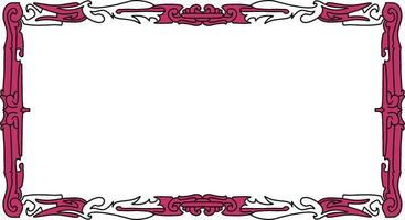Amethyst Scroll Frame vector