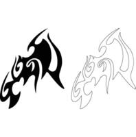 Striking Angular Form Pair vector