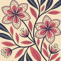 Seamless Kaleidoscope Pattern with Geometric and Abstract Shapes vector