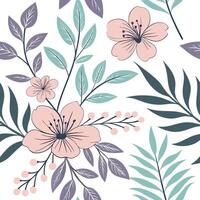 Seamless hand-painted print for textiles artistic imperfect brushwork design vector