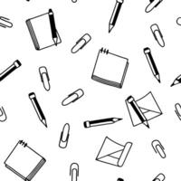 Seamless abstract brush pattern hand drawn irregular strokes artistic texture vector