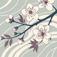 Seamless Floral Pattern with Circular Autumn Composition Featuring Leaves Berries and Petals in Warm Seasonal Colors vector