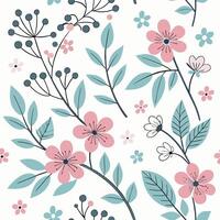 Candy Colored Flower Pattern for Surface and Textile Design vector