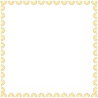 Rainbow frame. empty childish frame for text. t baby shower vector