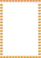 Hello autumn, thanksgiving template. Pears in the basket frame. Frame with empty space for your text vector