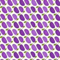Simple plums seamless pattern illustration vector
