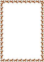 Running horses frame. Derby game template for your text vector