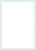 Snowflake winter frame vector