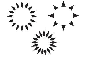 sunburst illustration set of sunburst design elements vector
