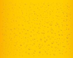 Beer bubbles. Realistic fizzy lager beer background, sparkling lemonade, cold ale drink with pop upping bubbles. texture vector