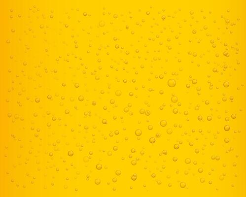Beer bubbles. Realistic fizzy lager beer background, sparkling lemonade, cold ale drink with pop upping bubbles. texture