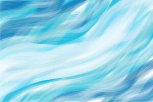 Wavy soft hand drawn blue abstract background vector