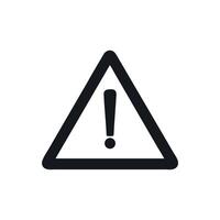 Triangle Shaped Warning Exclamation Point Symbol Illustration Design For Safety And Awareness Icon vector