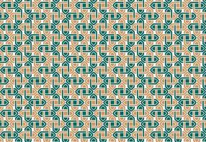 Classic Islamic art pattern combining mandala and mosaic elements vector