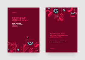 Poster layout design for tournament, invitation, awards or championship. Layout design template with geometric shapes. Sports background trend 2022. vector