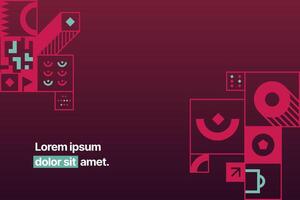 Sports background for event, tournament, invitation, awards or championship. Layout design template with geometric shapes. Trend 2022. vector