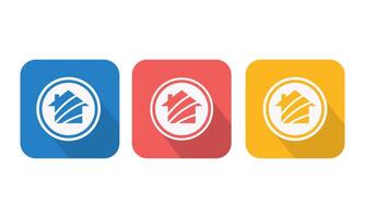 Clean and Simple Property Logo Set House Icons Pack vector