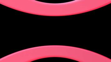 This animation showcases an abstract design with a vibrant pink border surrounding a central void against a rich black background, creating an engaging visual experience video
