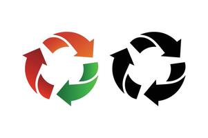 Rotating Arrows Design, rotating arrows , circular arrow design, arrow rotation symbol vector