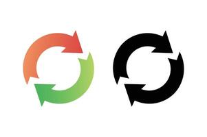 Abstract Circular Arrows , rotating arrows , circular arrow design, arrow rotation symbol vector