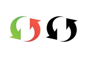 Abstract Loop Arrow Graphics, circle arrow , rotating arrow , circular arrow graphic vector