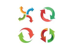 Refresh Cycle Arrow Set, circle arrow , rotating arrow , circular arrow graphic vector