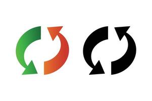 Smooth Curve Circle Arrow Set, circle arrow , rotating arrow , circular arrow graphic vector