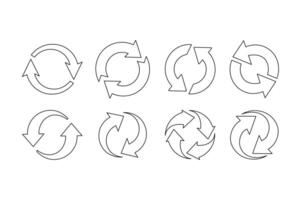 Editable Spinning Arrows Graphics, rotating arrows , circular arrow design, arrow rotation symbol vector