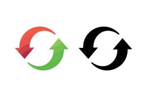 Rotating Curved Arrows , rotating arrows , circular arrow design, arrow rotation symbol vector