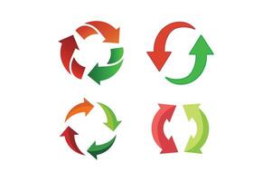 Circle Arrow Set for Infographics, circle arrow , rotating arrow , circular arrow graphic vector