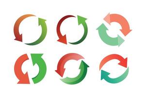 Circle Arrow Set, circle arrow , rotating arrow , circular arrow graphic vector