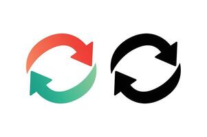 Arrows in Motion Set, rotating arrows , circular arrow design, arrow rotation symbol vector