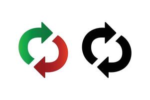 Arrow Cycle Pack, rotating arrows , circular arrow design, arrow rotation symbol vector