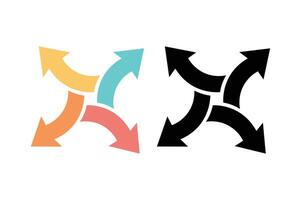 Dynamic Circle Arrow Vectors, circle arrow , rotating arrow , circular arrow graphic vector