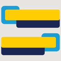 Modern Dual Lower Third Banner Sleek and Stylish Design vector