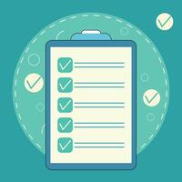 Organized Office To-Do List HD Graphics vector