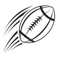 American Football in Motion Graphic Design Element vector