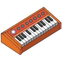Simple Synthesizer Graphic for Web and Print vector