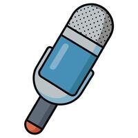 Flat Microphone for Radio Projects vector