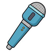 Flat Design of Vintage Microphone vector
