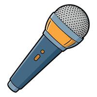 Microphone Flat Style for Creators vector