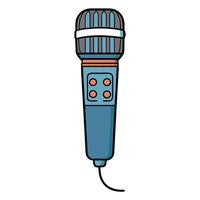 Microphone Flat Icon for Podcast Graphics vector