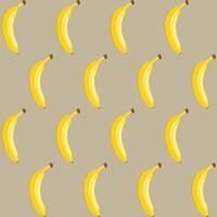Banana fruit abstract seamless pattern light background retro style illustrator vector