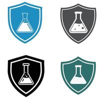 Safe Lab Flask Shield Bundle Set vector