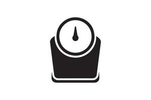 A black and white image of a scale vector