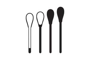 A set of four spoons and a spoon vector