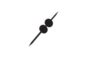 A black and white illustration of a pair of scissors vector