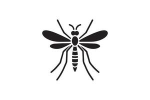 Mosquito icon, illustration, flat design, simple design, simple illustration, vector