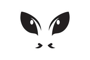 Alien face icon, simple design, illustration vector